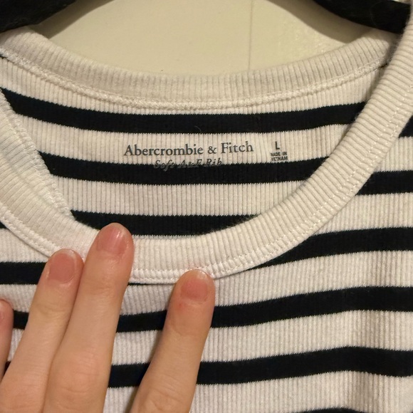 Abercrombie Striped Ribbed Racerback Tank - Picture 3 of 3